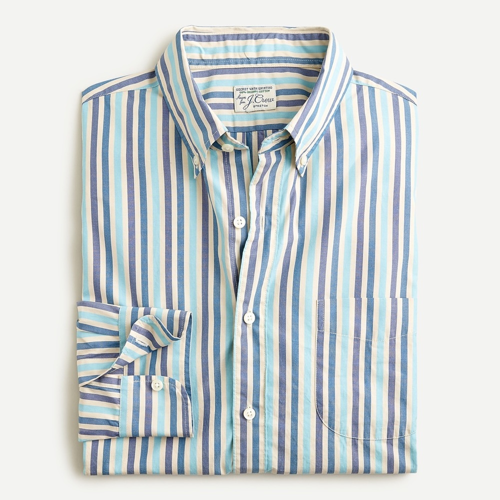 J Crew Slim stretch Wash cotton Poplin shirt